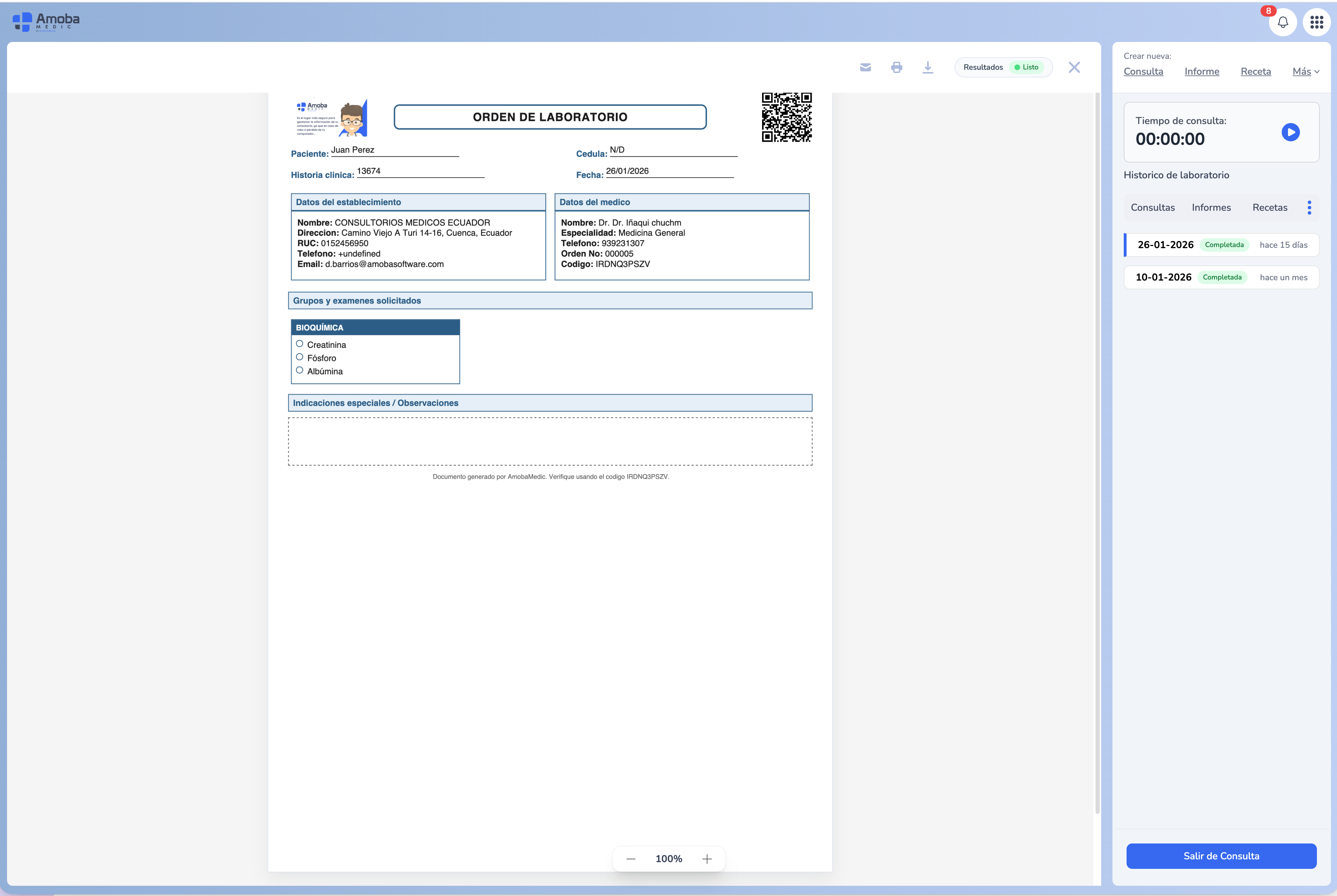 Gestión de Laboratorio
